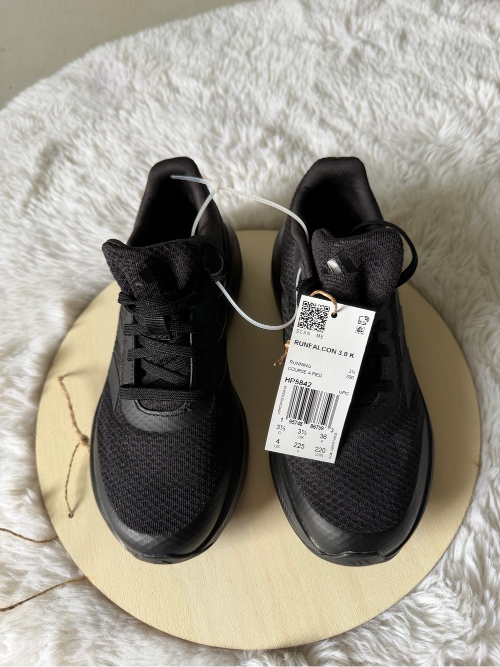 adidas Kids Black Runfalcon 3.0 K Sneakers